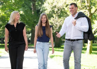 Martin Krämer – Bürgermeister von Obermachtal – Martin Krämer mit Familie, Frau Jessica und Tochter Marie